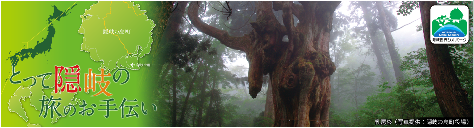 とって隠岐の旅のお手伝い　乳房杉（写真提供：隠岐の島町役場）